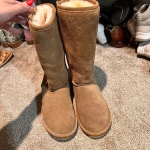 BearPaw Tan Suede Boots
